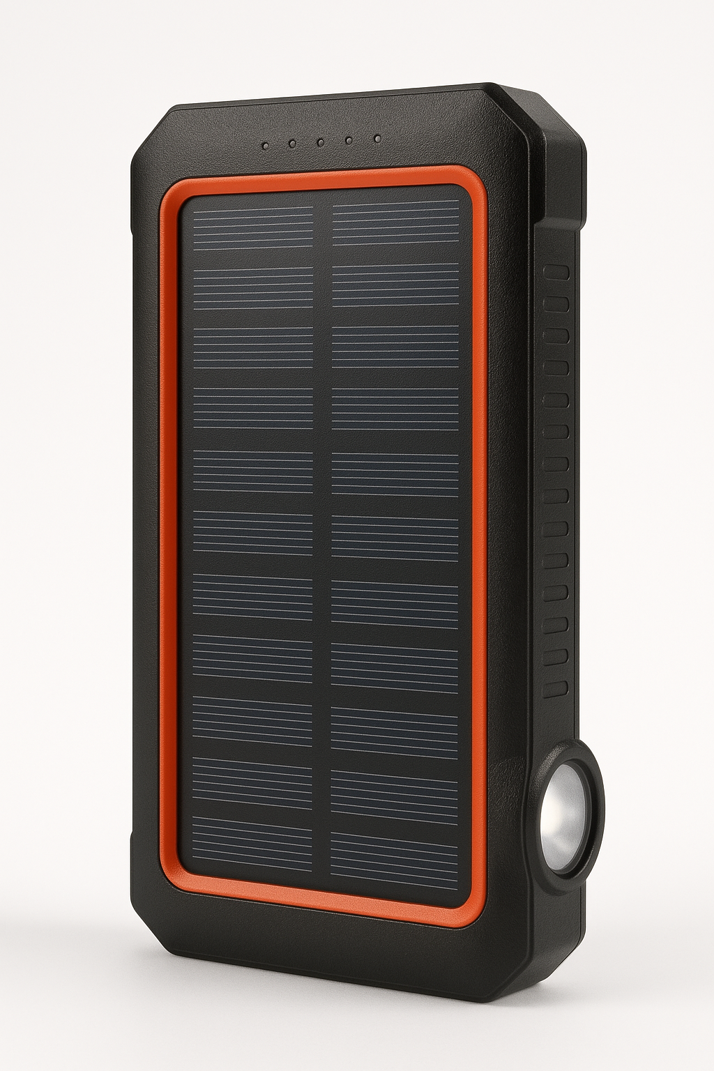 Solar-Powerbank 20.000 mAh mit LED-Taschenlampe – Outdoor Edition Solar-Powerbank 20.000 mAh mit LED-Taschenlampe – Outdoor Edition